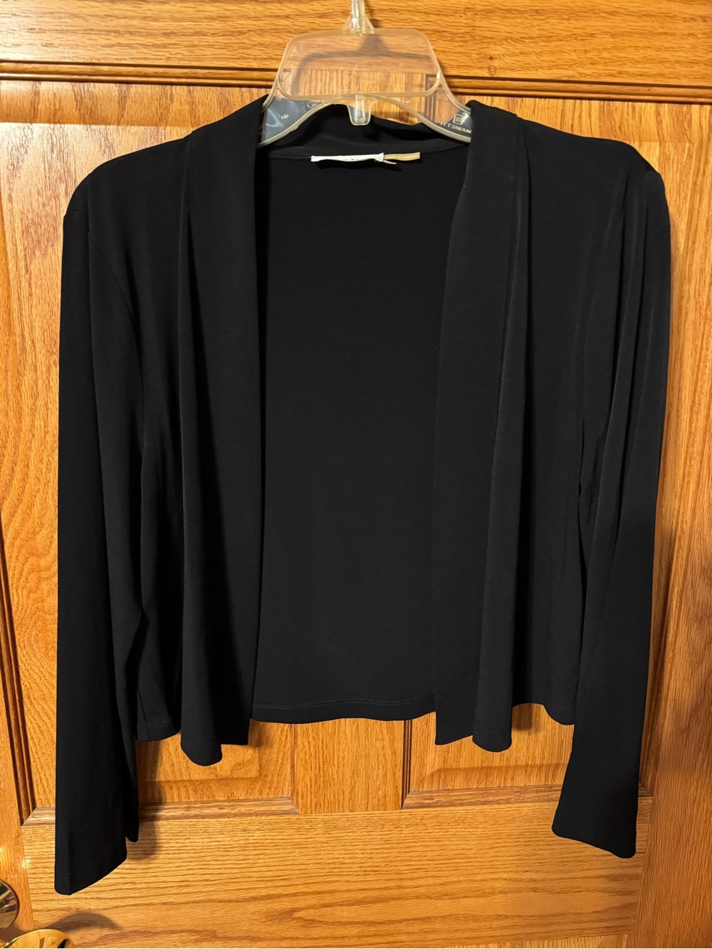 Women's Black Open-Front Shrug